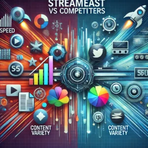 create image but mention my keyword 'Streameast vs. Competitors' 