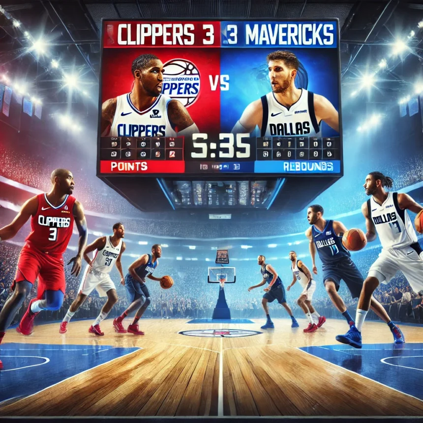 clippers vs dallas mavericks match player stats